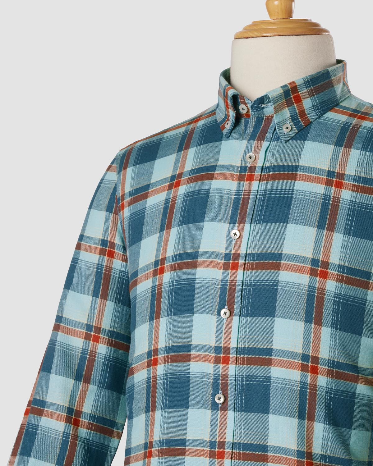 Buy OTIMO Blue & White Combination Checked Casual Shirt at