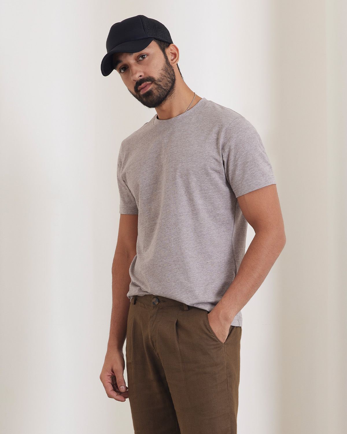 Luxe Glider T-Shirt - Light Brown