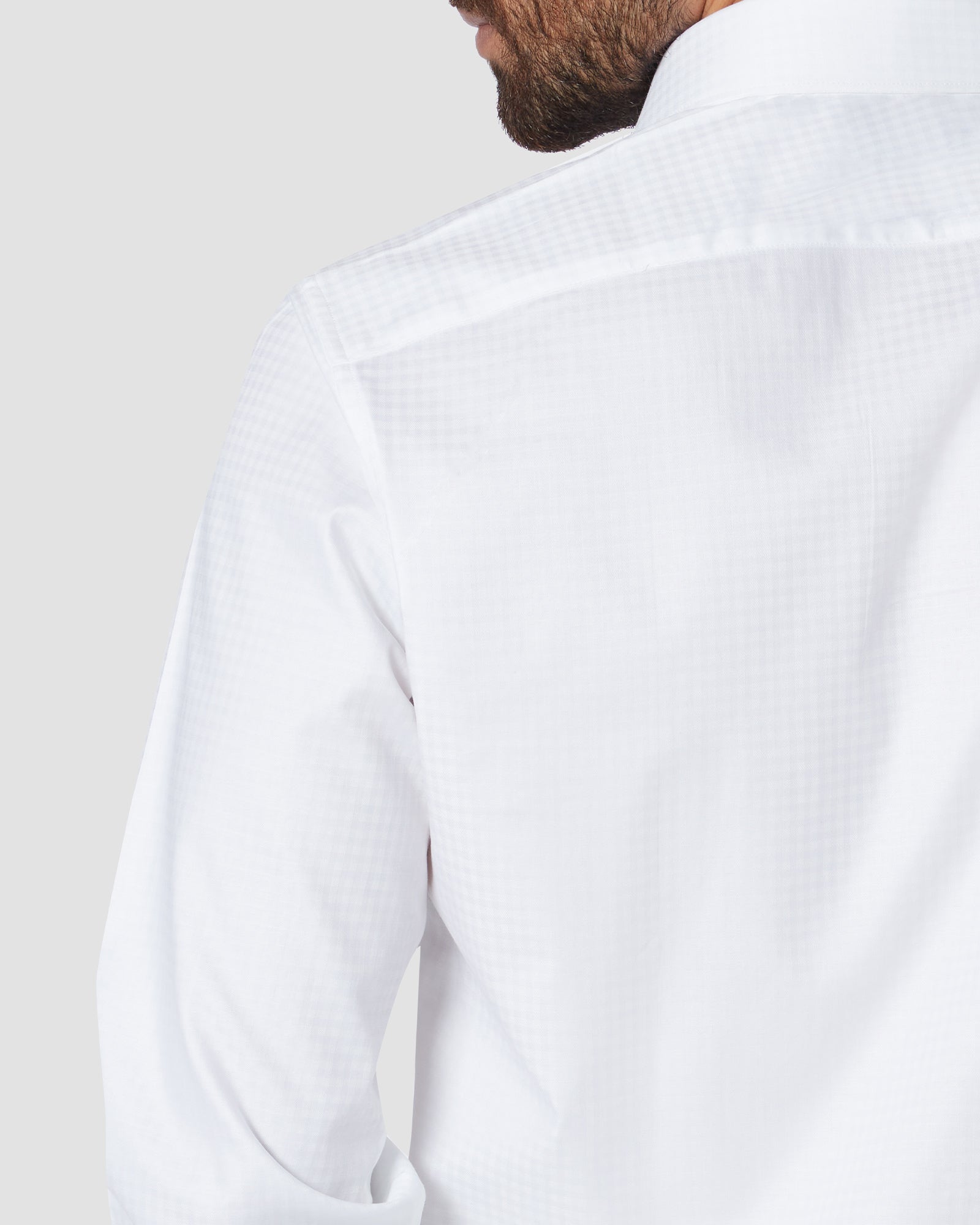 Soktas Checked Dobby Shirt - White