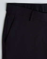 Tailored 4-Way Stretch Nylon Smart Pants - Black