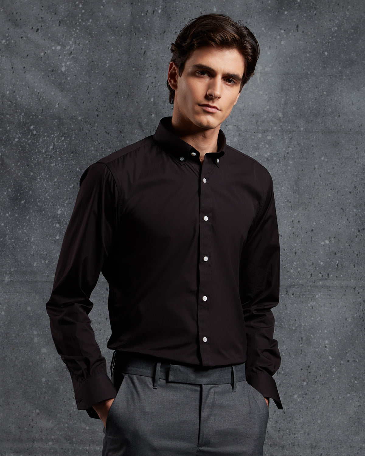 Soktas Poplin Shirt - Black