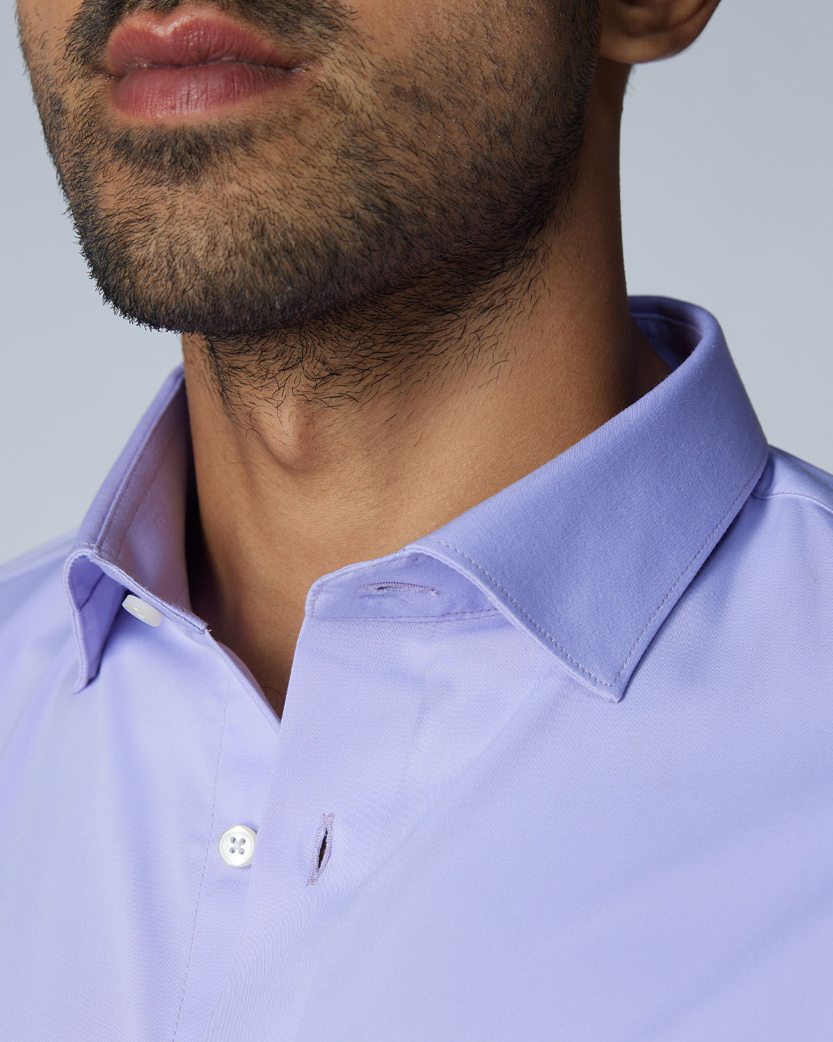 Wrinkle-Free Bamboo-Blend Shirt - Lavender