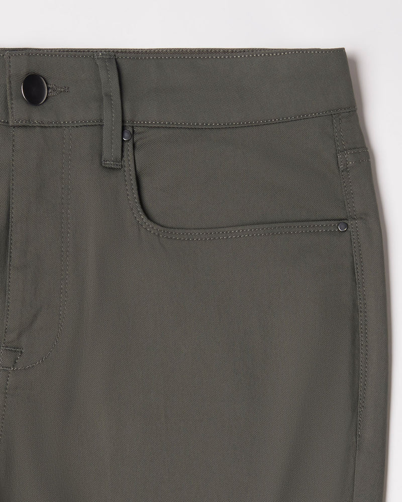 Tailored 5-Pocket Stretch Jeans - Olive