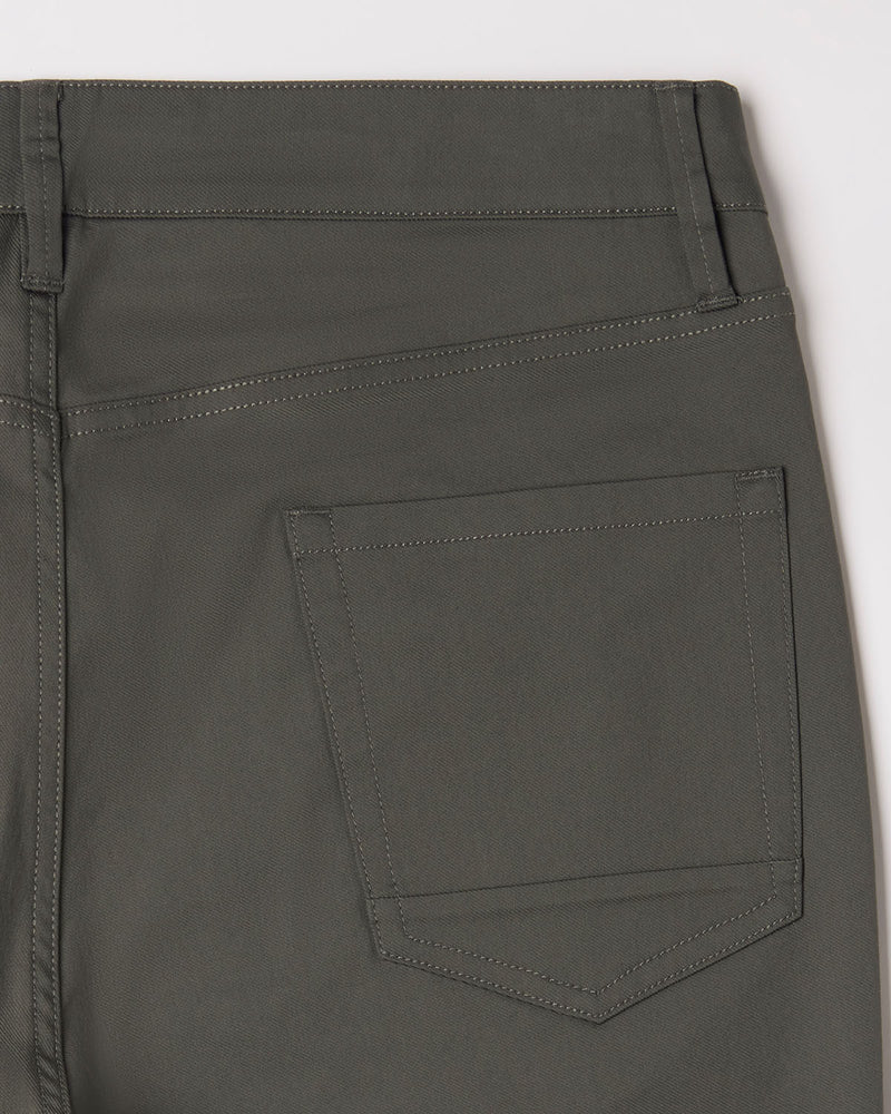 Tailored 5-Pocket Stretch Jeans - Olive