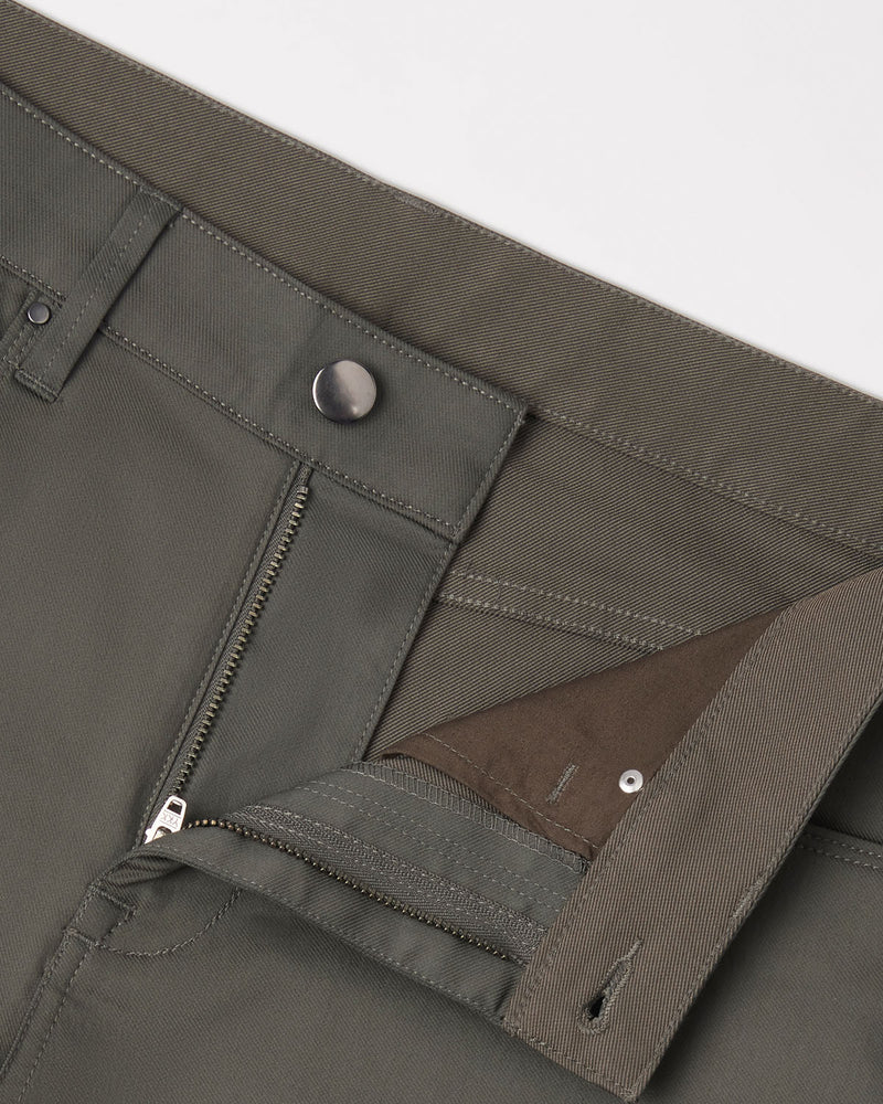 Tailored 5-Pocket Stretch Jeans - Olive