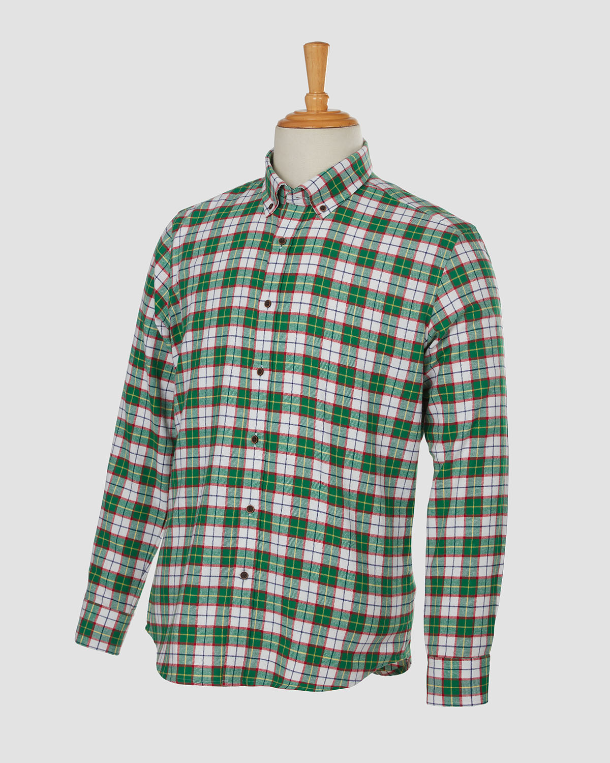 Flannel Checked Shirt - Green