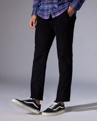 Regal Corduroy Stretch Chinos - Black