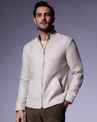 The Solaris Linen Jacket - Beige