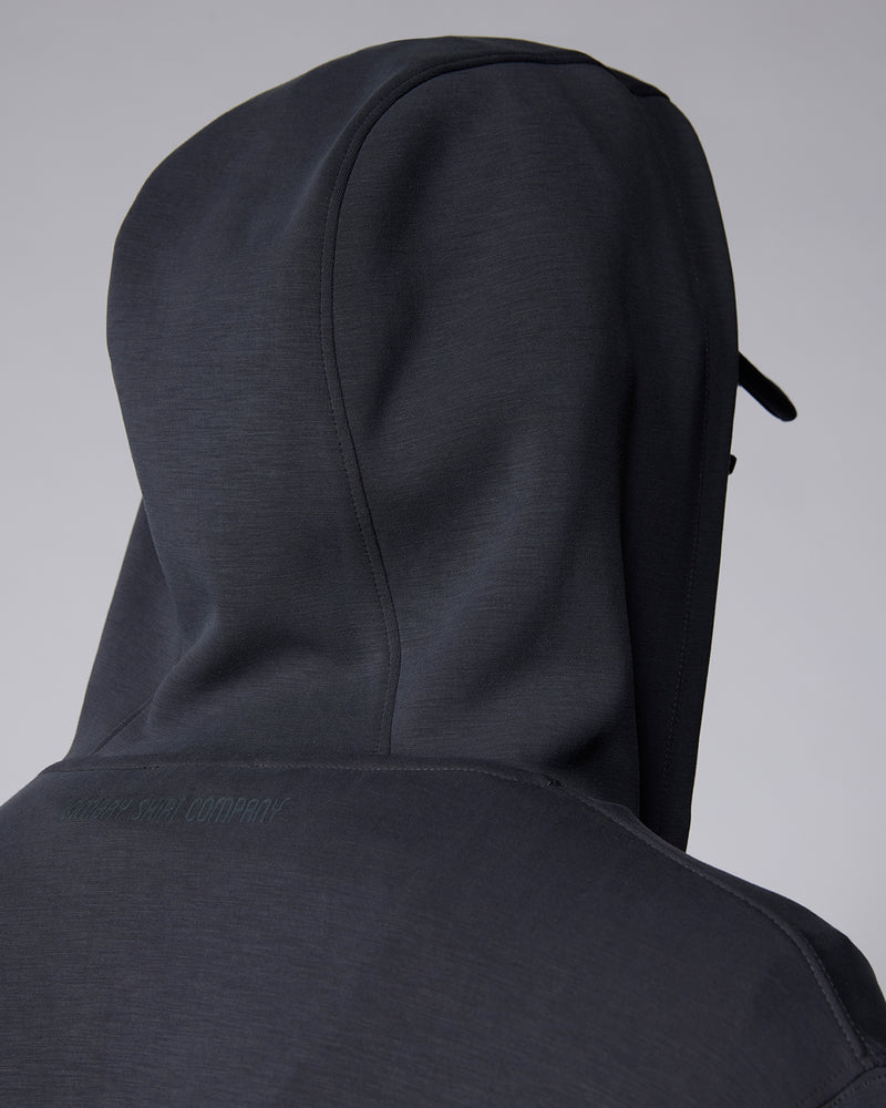 Luxe Zipper Hoodie - Dark Grey