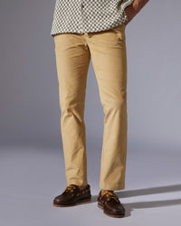 Regal Corduroy Stretch Chinos - Khaki