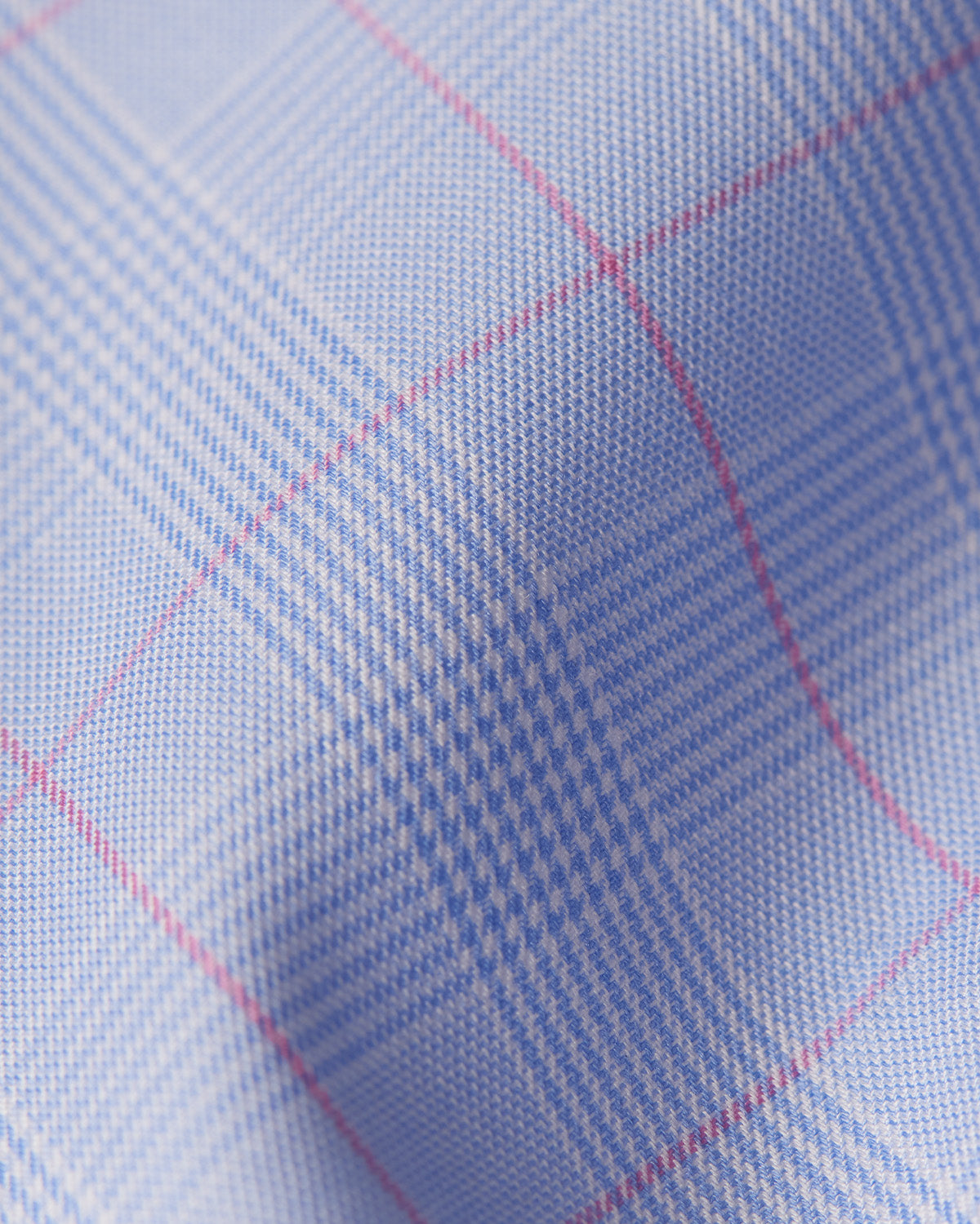 Oberon Glen Plaid Checked Shirt - Blue & Pink