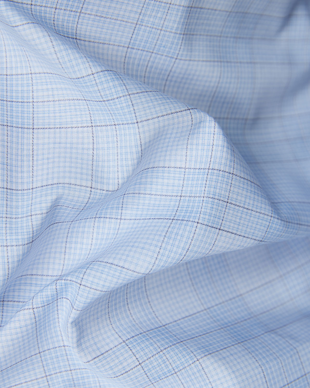 Luthai Checked Shirt - Light Blue