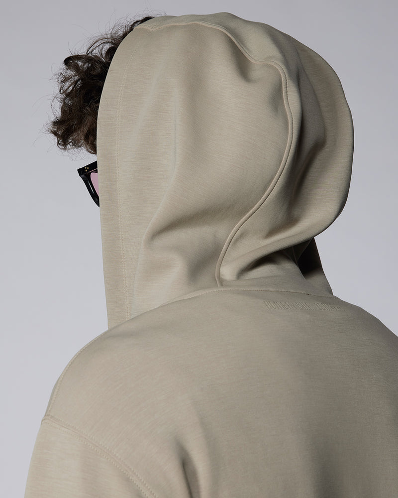 Luxe Zipper Hoodie - Light Olive