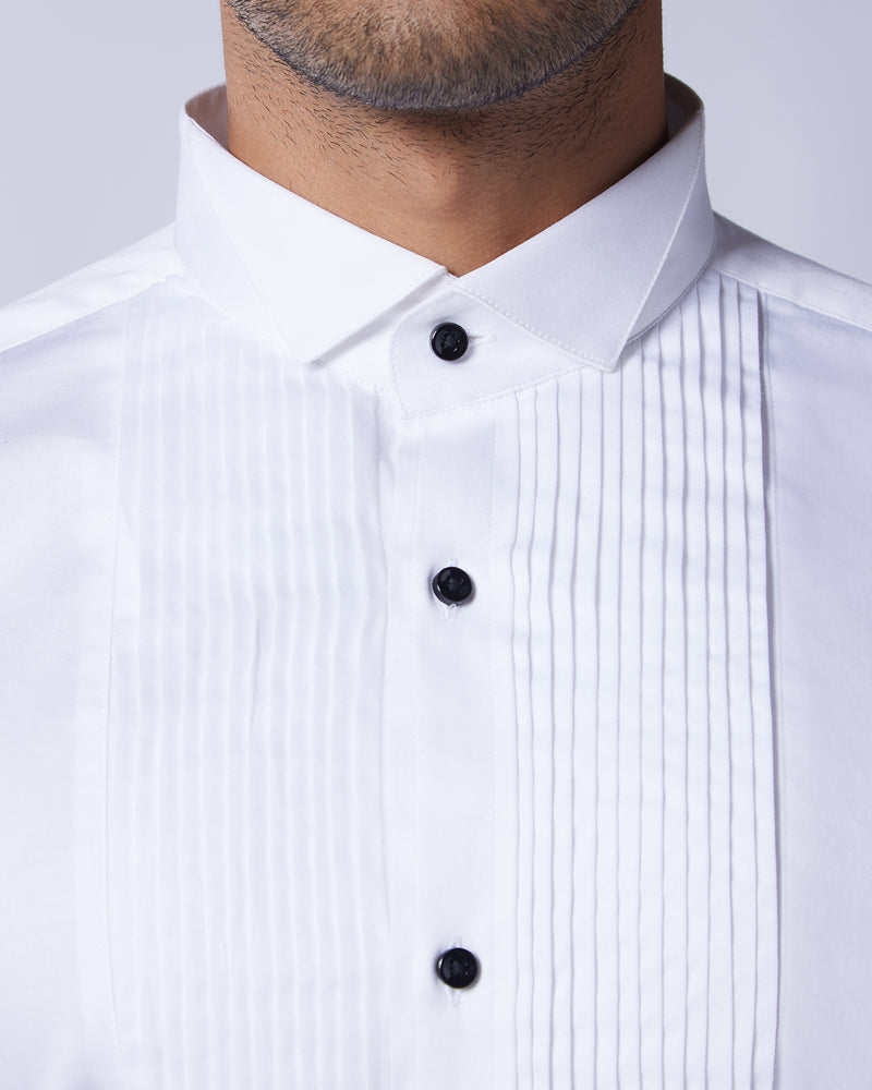 Soktas Tuxedo Shirt - White