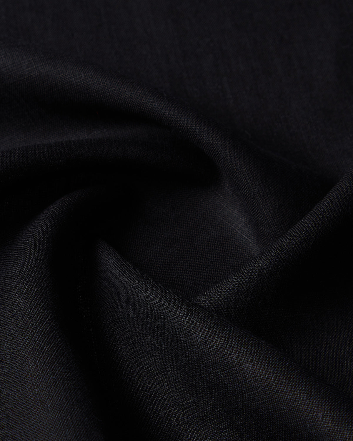 Soft Washed Linen Shirt - Black