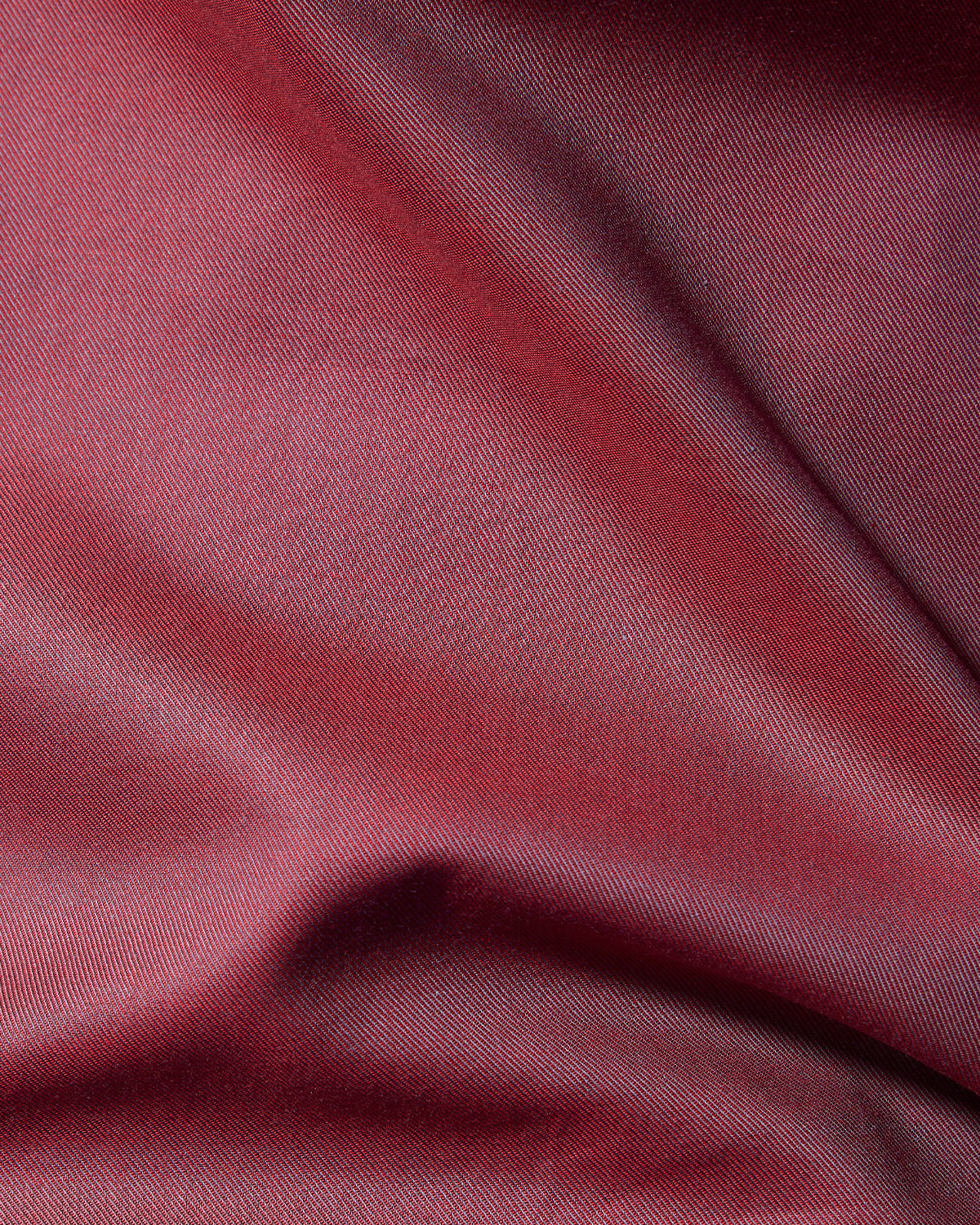 Orion Two-Tone Twill Shirt - Dark Red