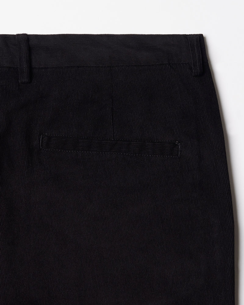 Regal Corduroy Stretch Chinos - Black