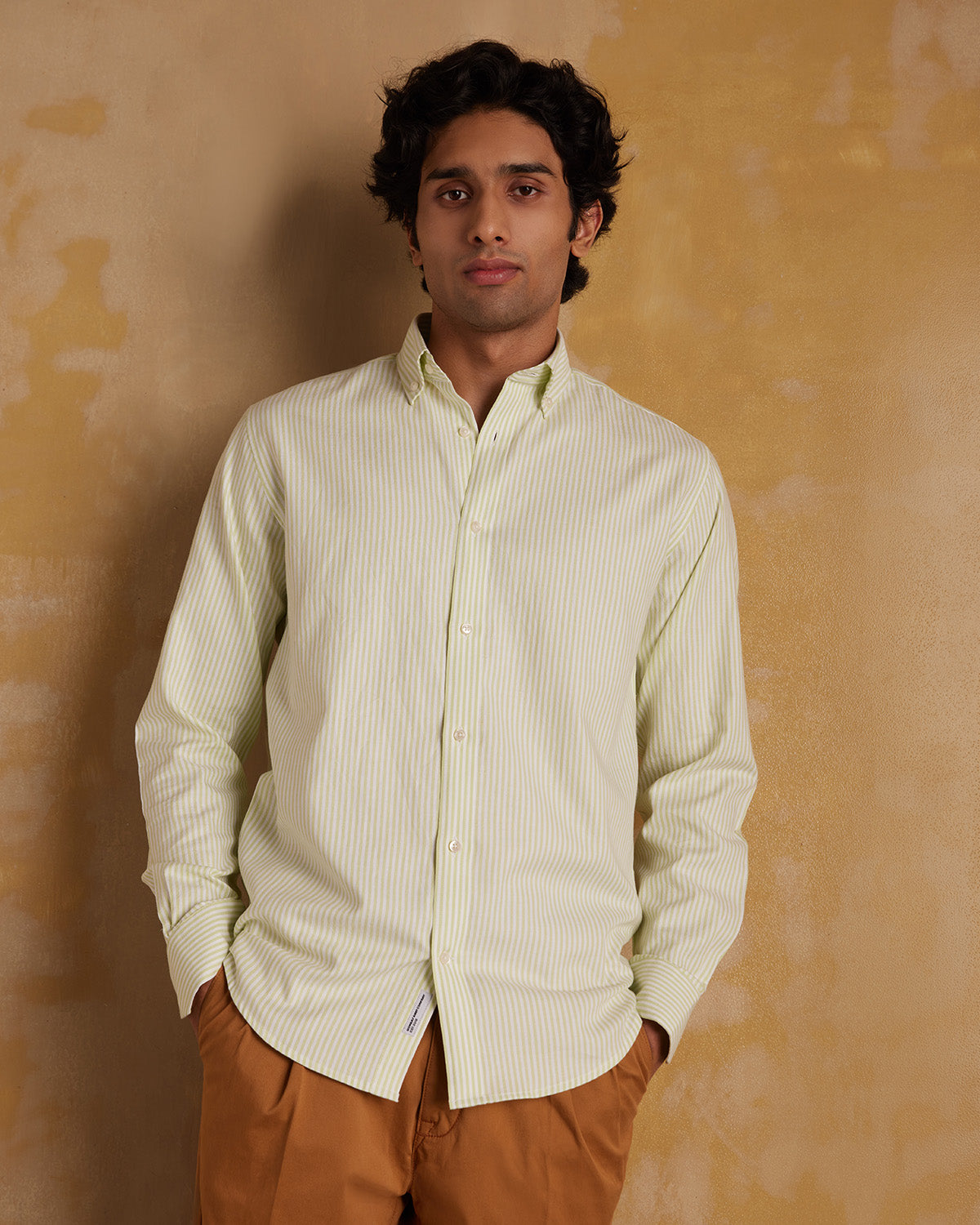 Oxford Striped Shirt - Green