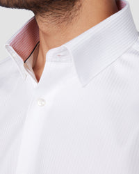 Soktas Striped Dobby Shirt - White