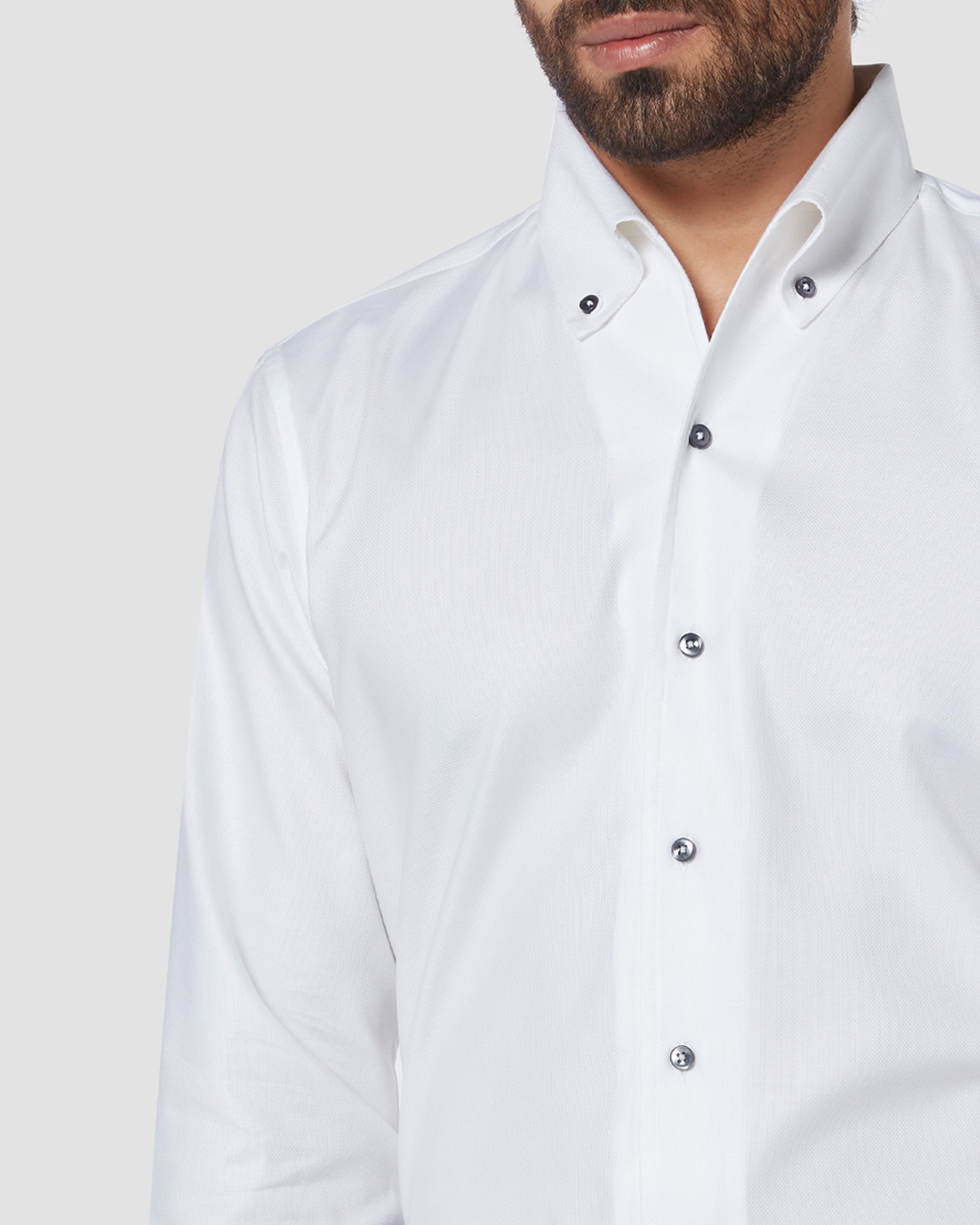 Soktas Cooper Collar Shirt White Bombay Shirt Company