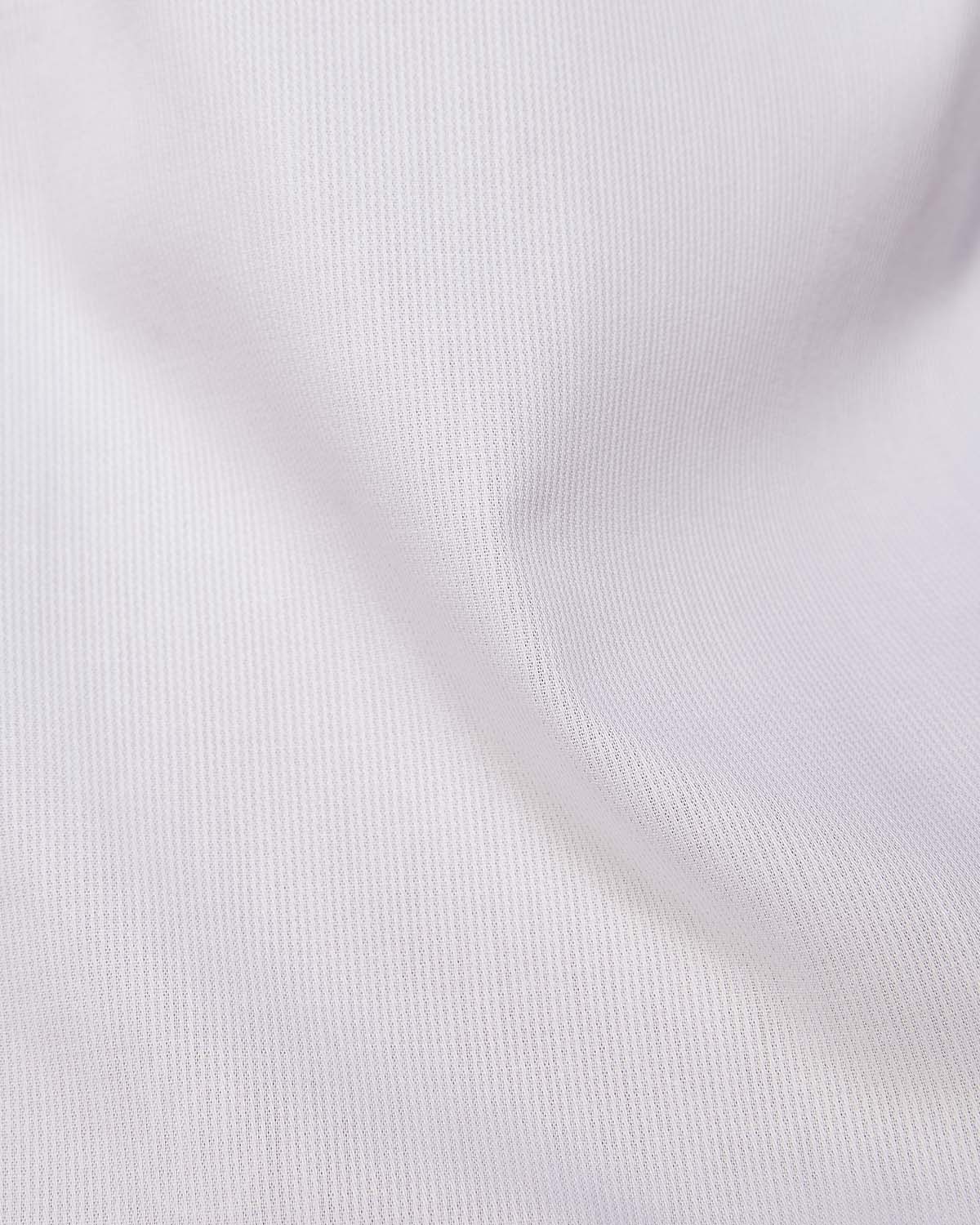 Self-Striped Cotton Dobby Shirt - White