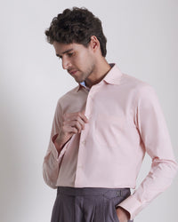 Stretch Poplin Shirt - Pink