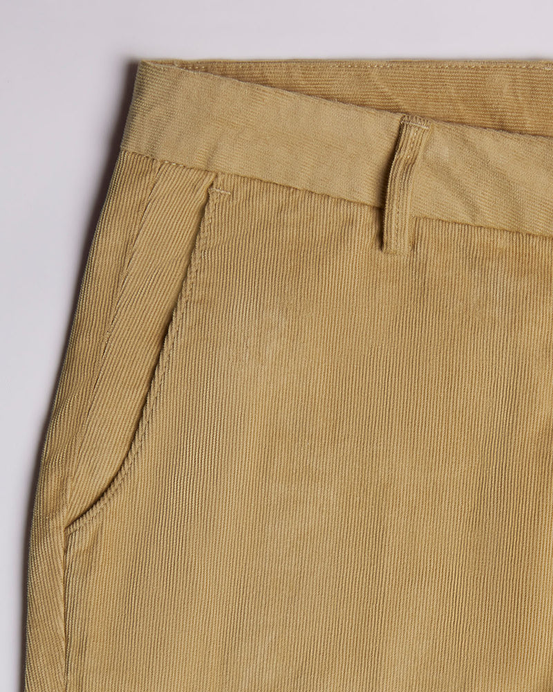 Regal Corduroy Stretch Chinos - Khaki