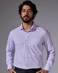 Lavender Micro-Checked Shirt