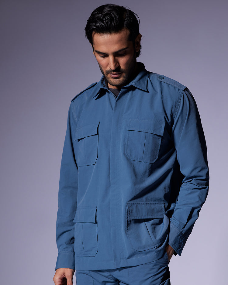 The Athenian Ripstop Jacket - Blue