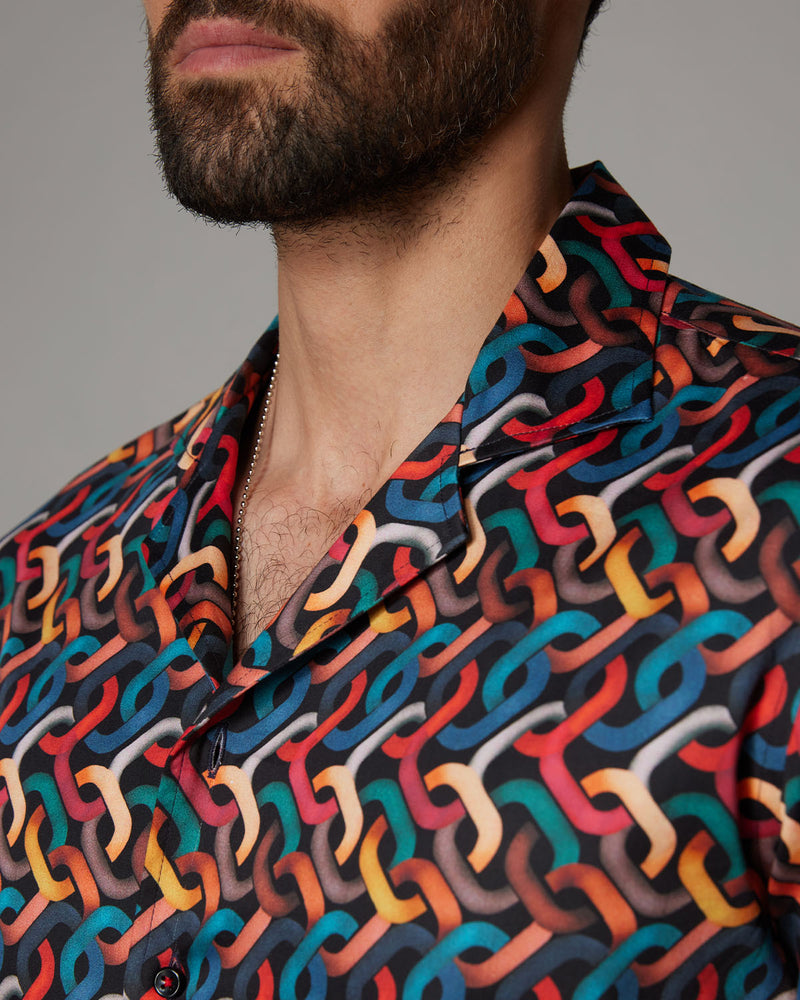 Chain Link Printed Shirt - Multicoloured