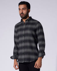 Japanese Flannel Checked Shirt - Green & Black