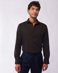 Cotton Linen Shirt - Dark Grey