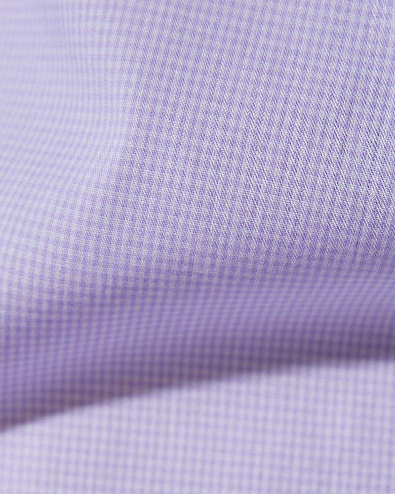 Lavender Micro-Checked Shirt