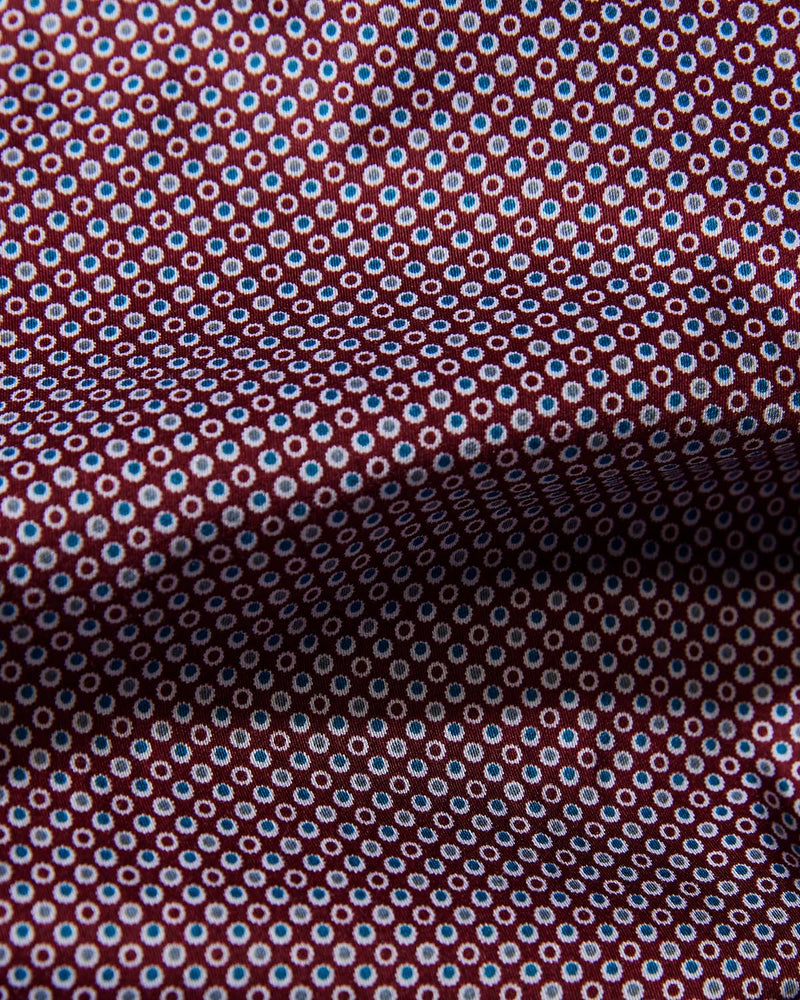 Maroon Polka Dot Printed Shirt