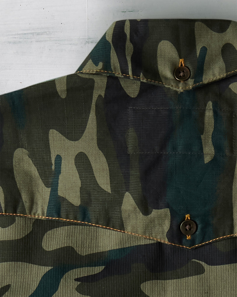 The Safari Bush Half Sleeve Shirt - Green