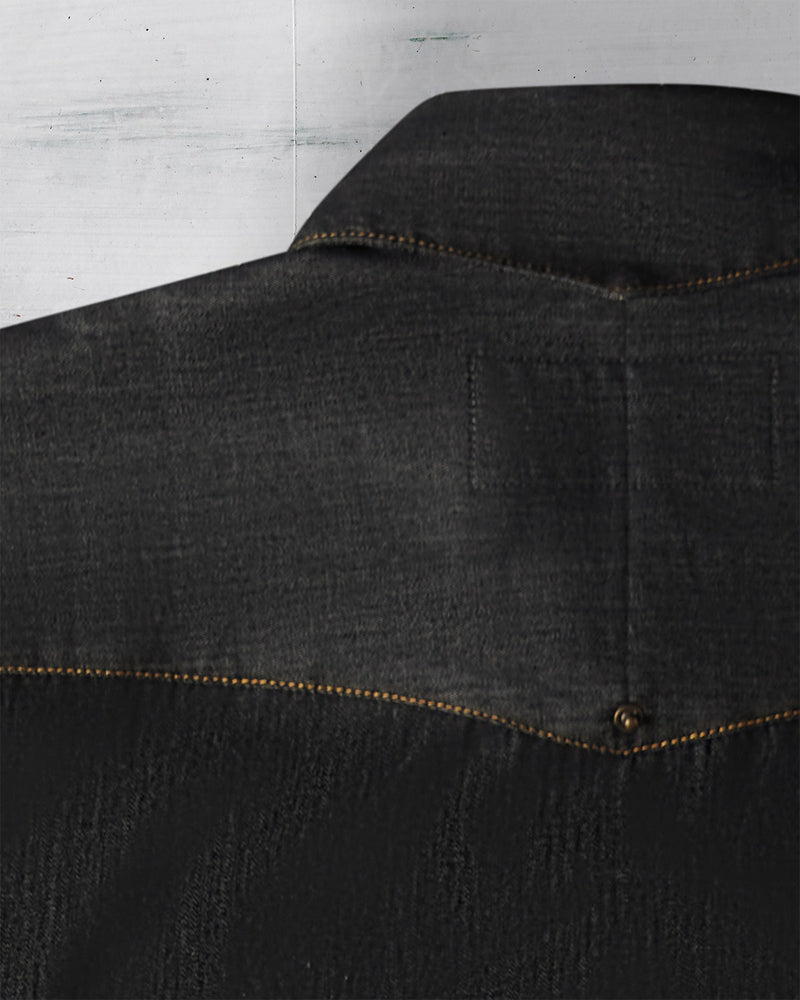 The One Flap Pocket Shirt - Black