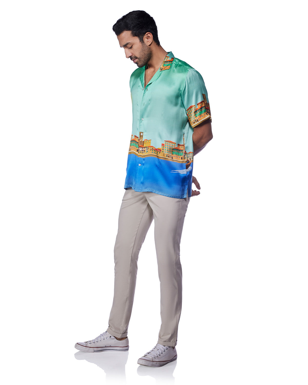 100% Silk Shirt - Aruba