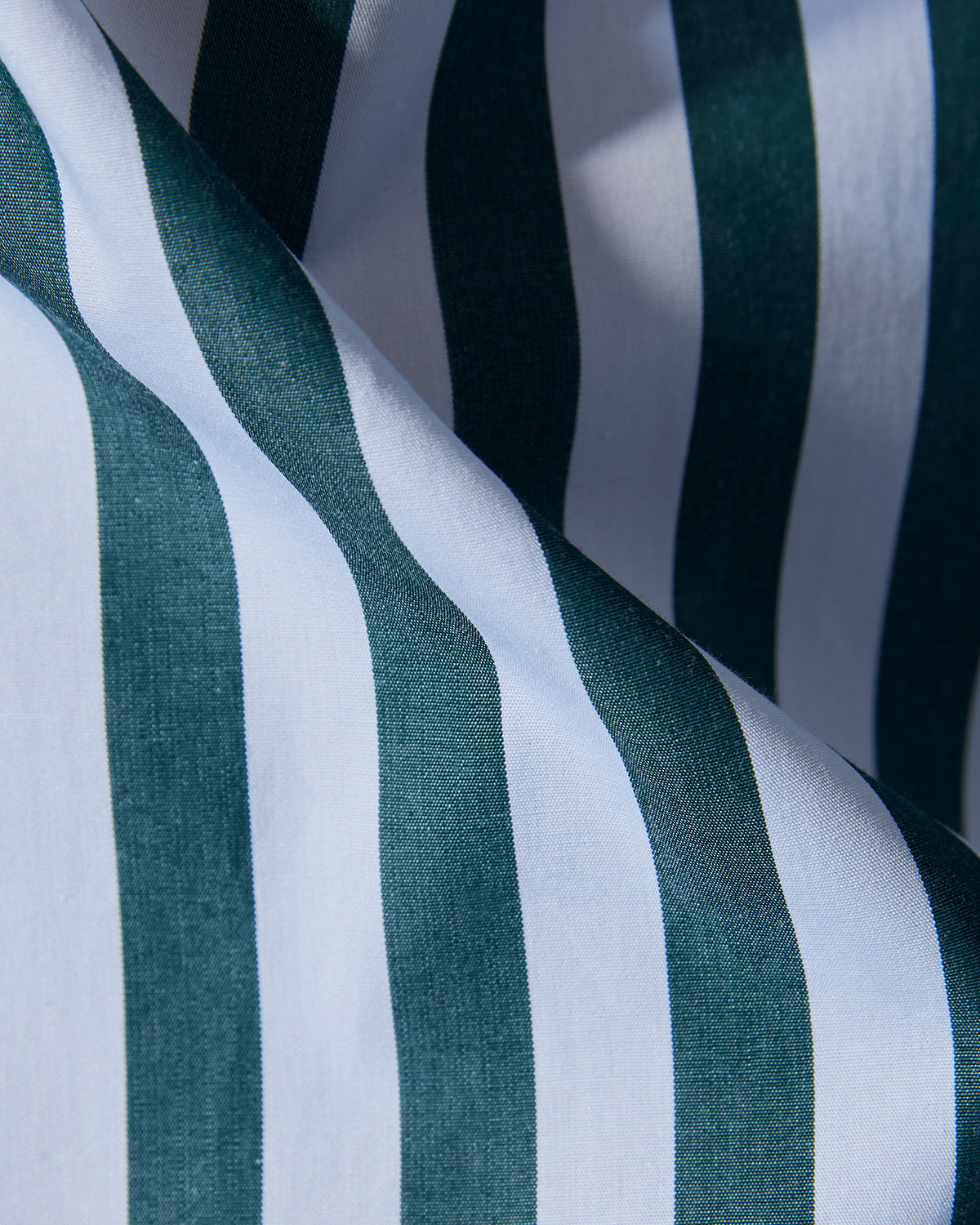 Broad Striped Shirt - Green & White