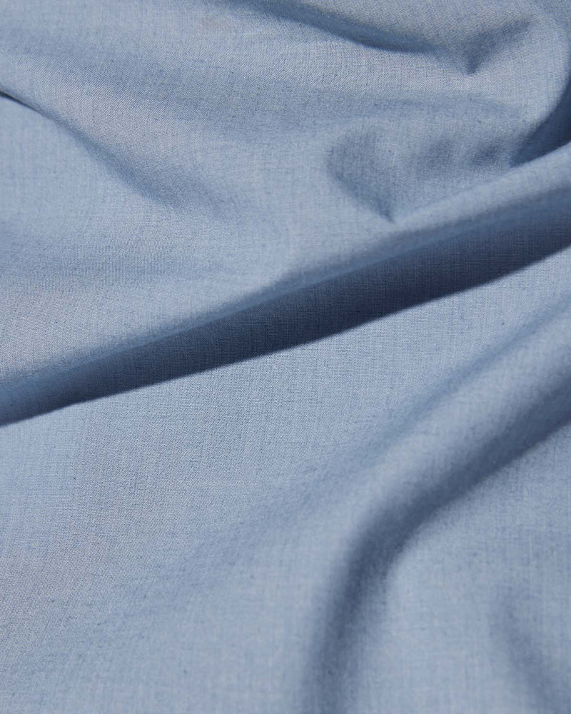 Light Blue Poplin Popover Shirt