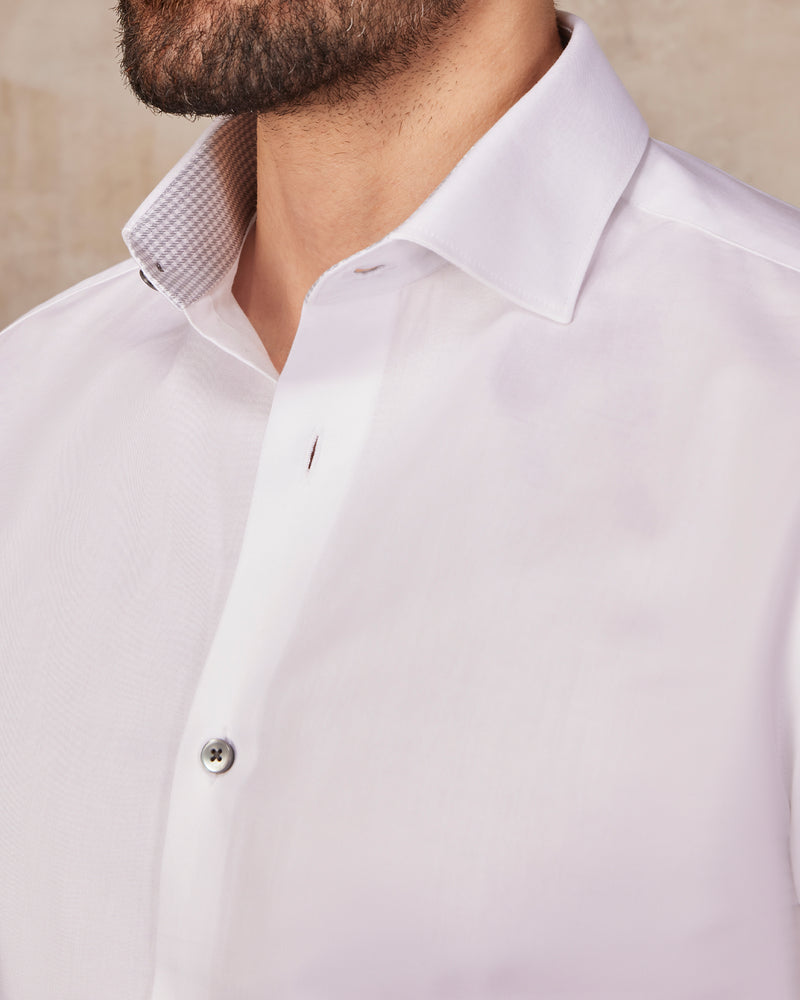 Cotton Twill Shirt - White