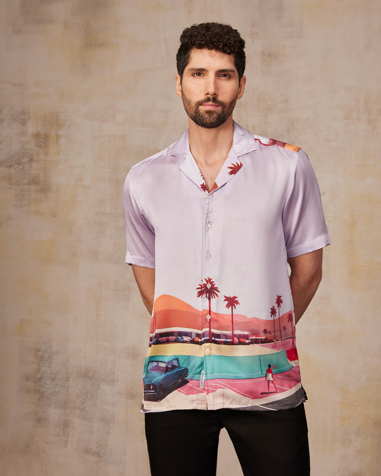 100% Silk Shirt - Acapulco