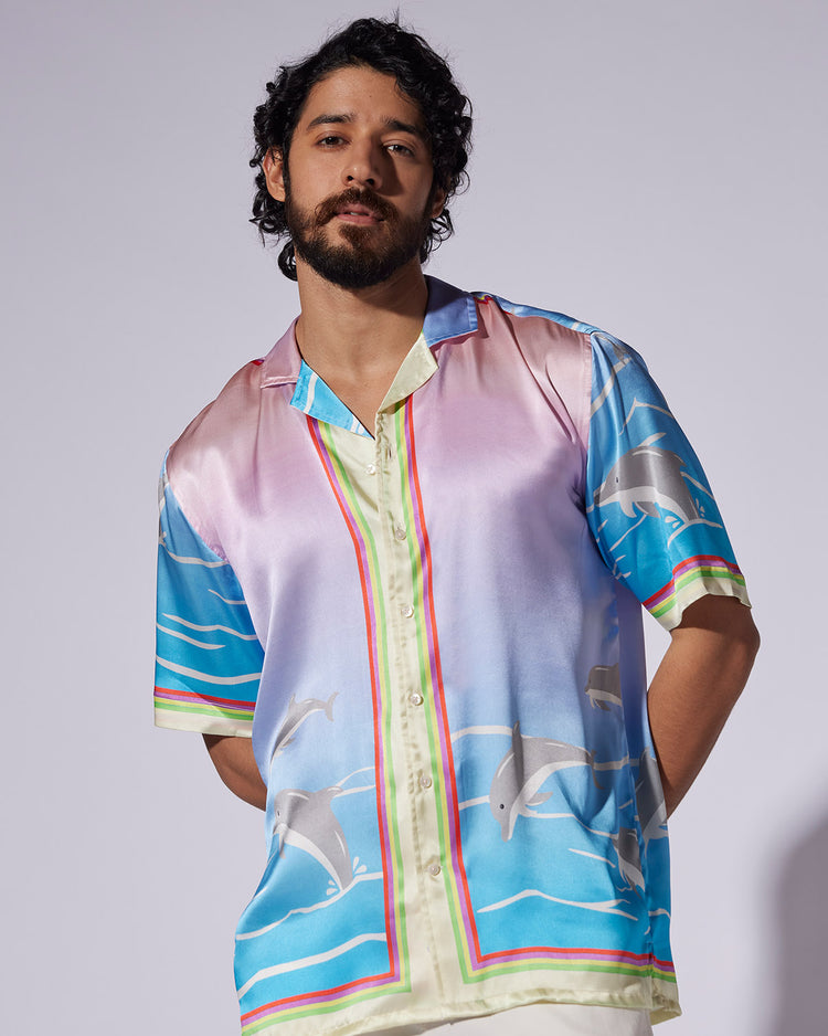 100% Silk Shirt - Bahamas