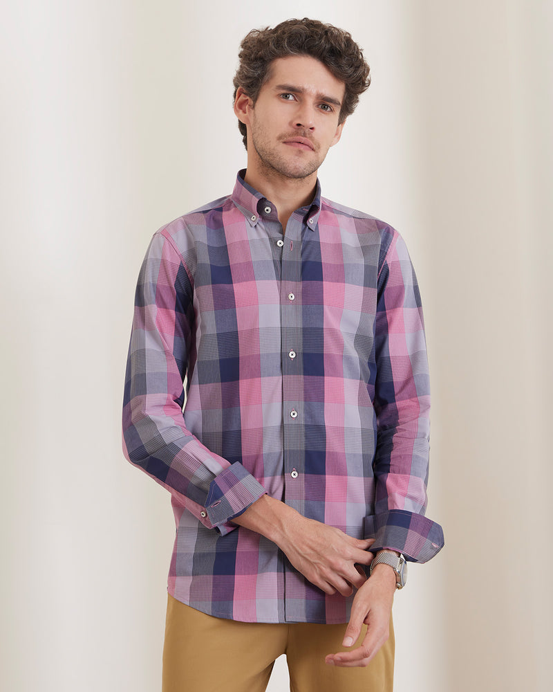 Cotton Checked Shirt - Multicoloured