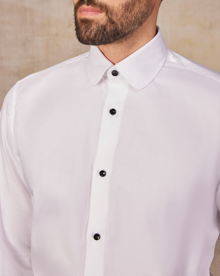 Cotton Oxford Shirt - White