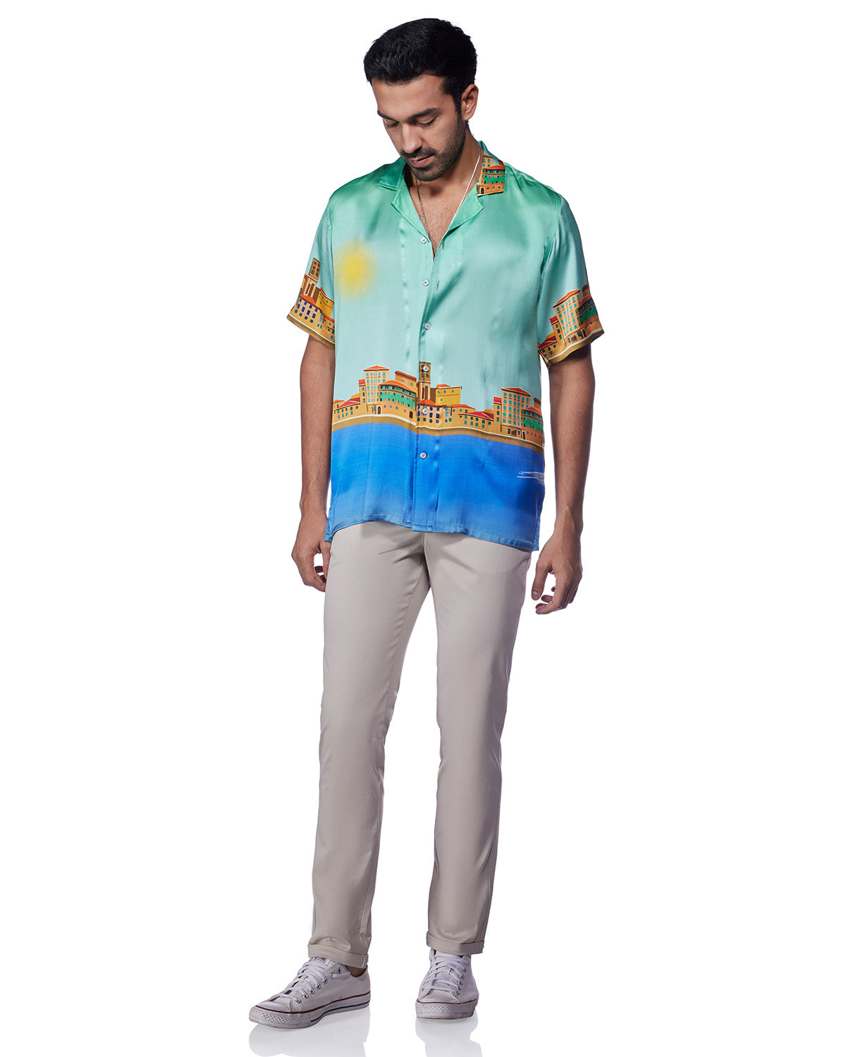 100% Silk Shirt - Aruba