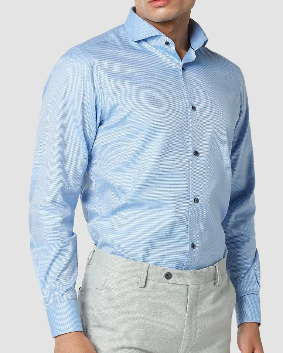 Monti Dobby Shirt - Light Blue