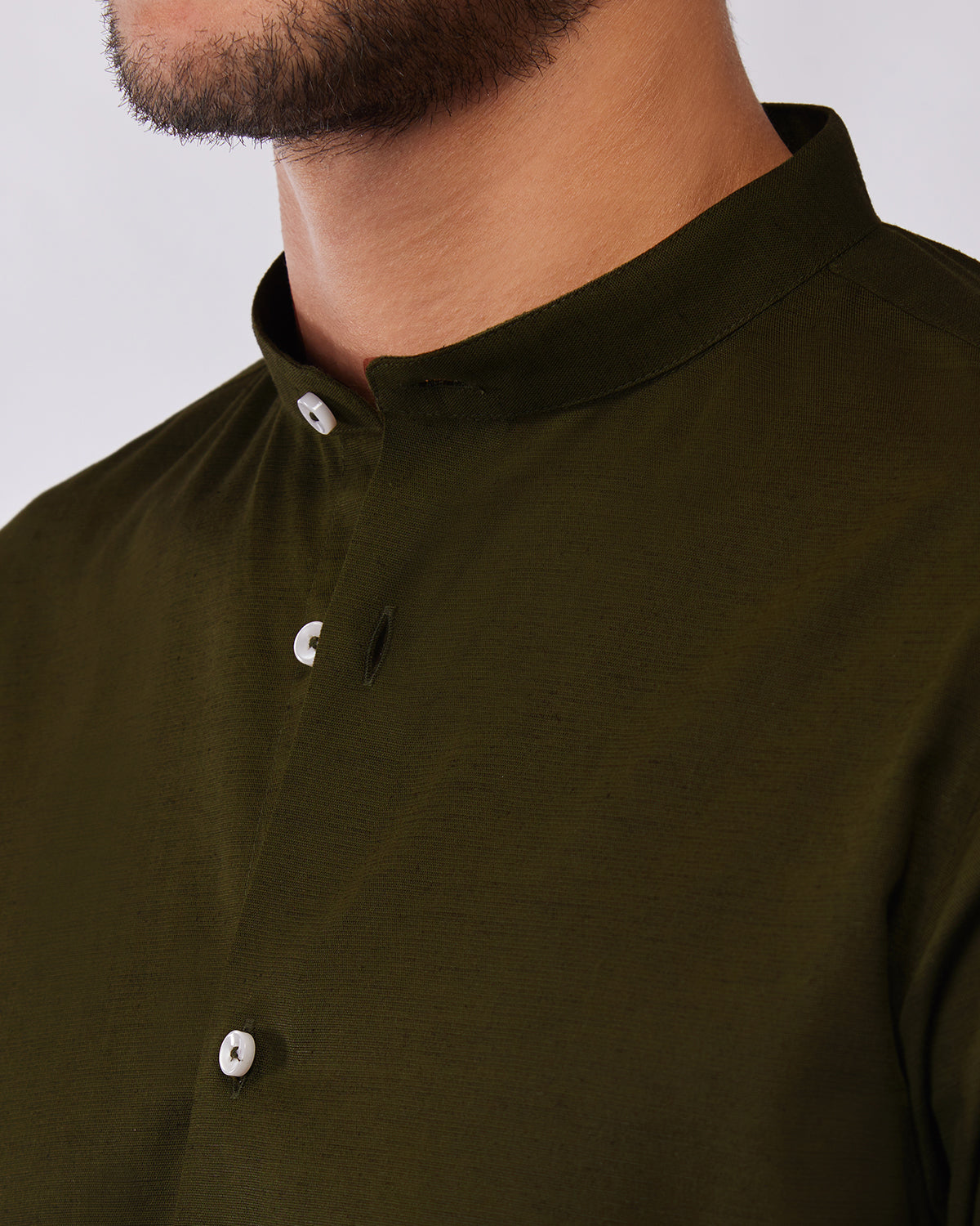 Cotton Linen Shirt - Green