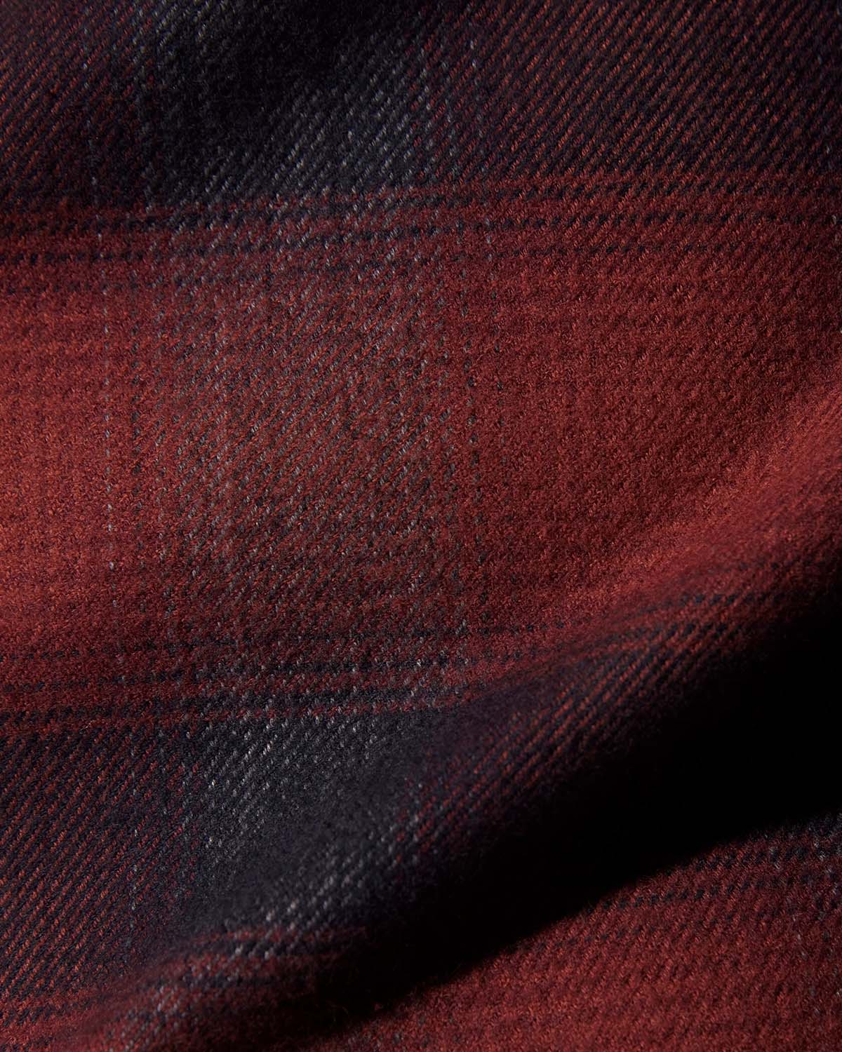 Japanese Flannel Checked Shirt - Red & Black