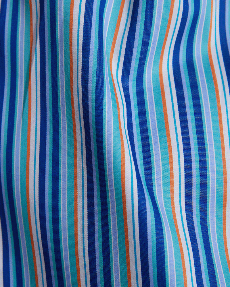 Multicoloured Twill Striped Shirt