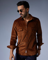 Brown Corduroy Shirt